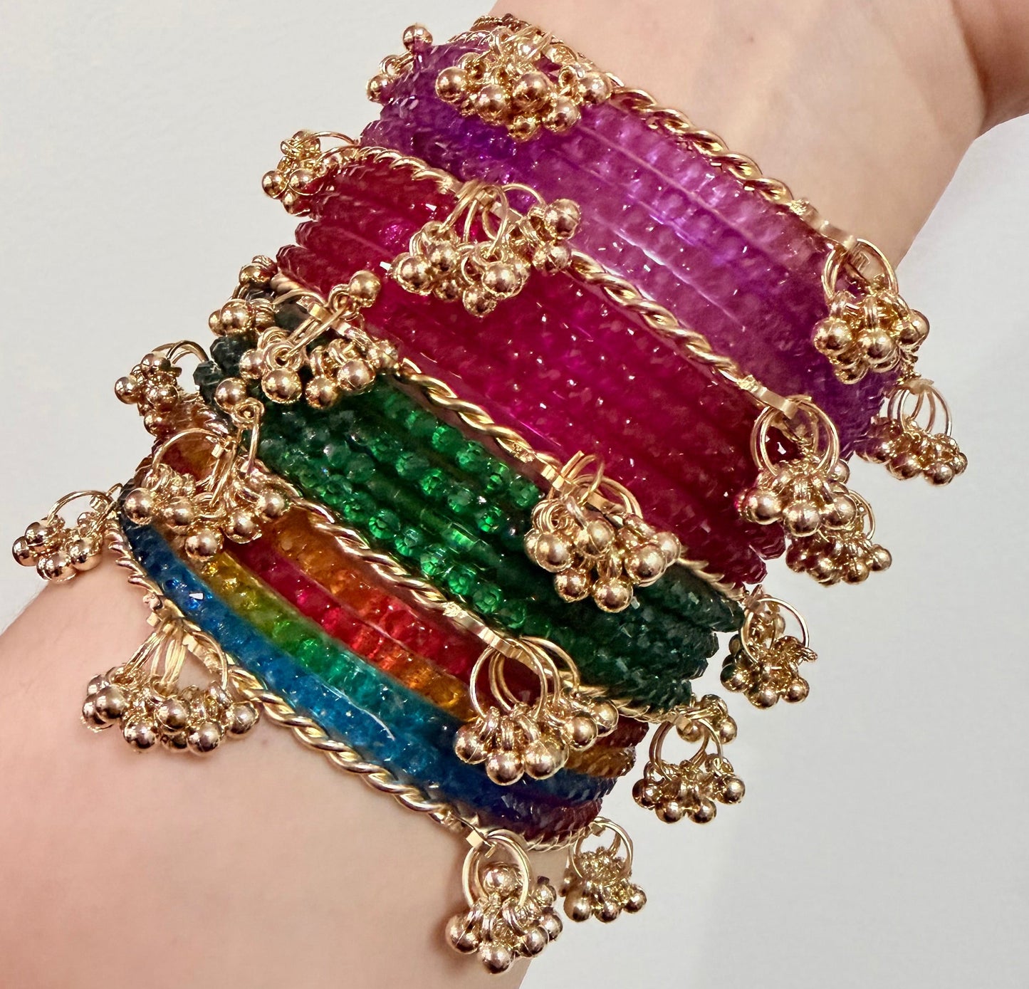 Zaira Bangle Set with Kashmiri Ghungroo Bangles