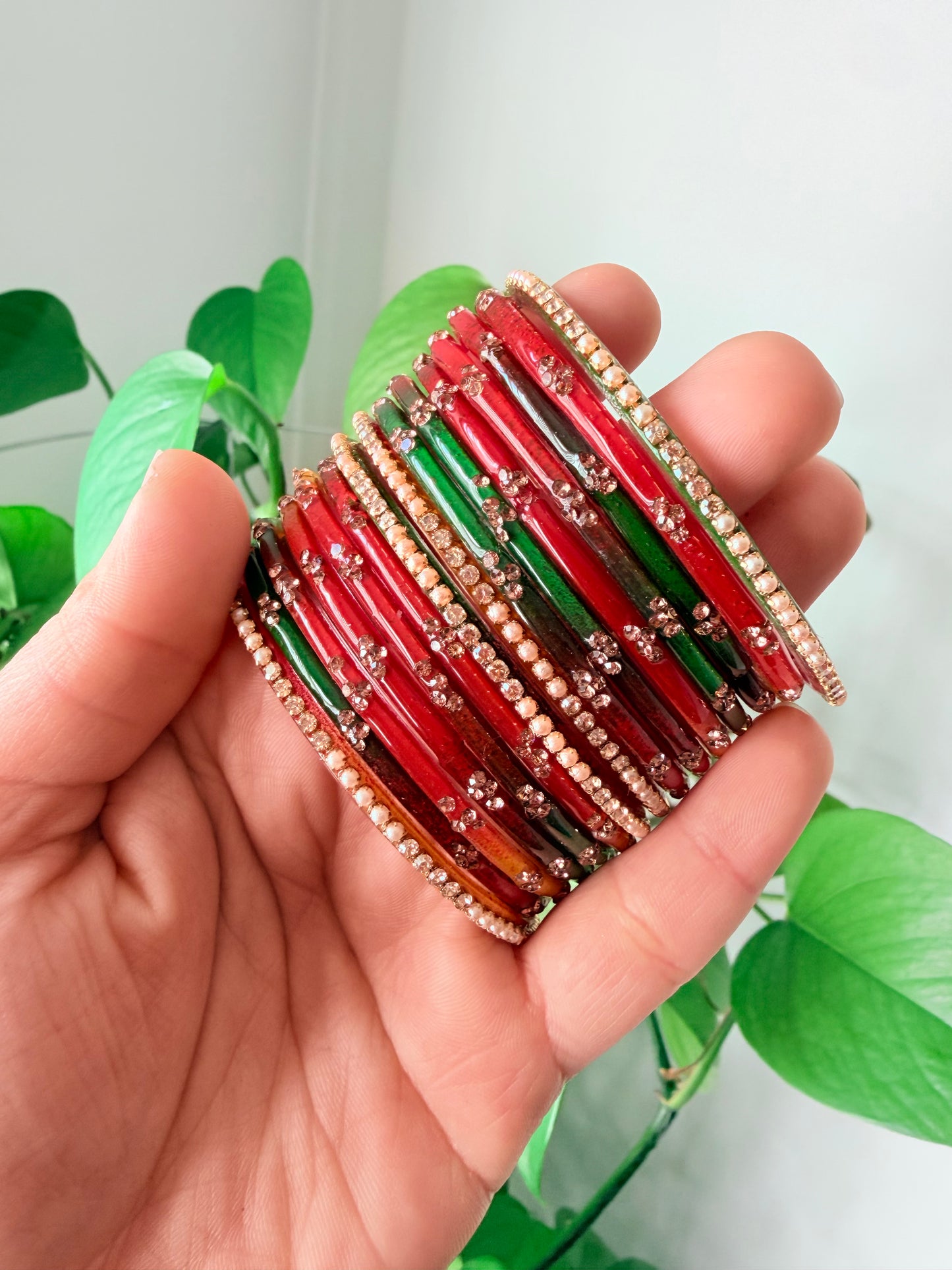 Maria Glass Bangle Set