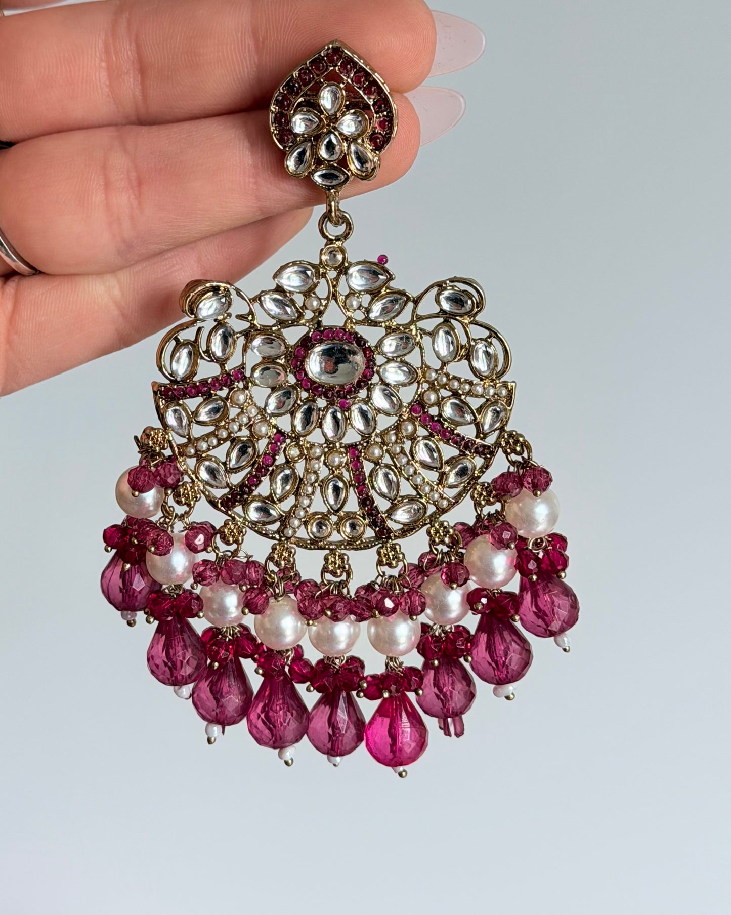 Nina Polki Style Earrings