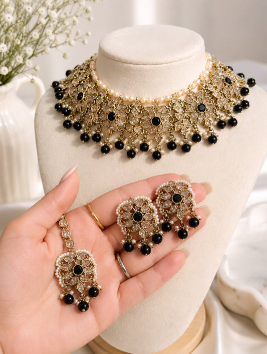 Jasmeet Polki Style Necklace Set