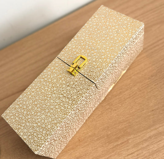 One Rod Bangle Box with Red Velvet Interior-Bangle Box ONLY!