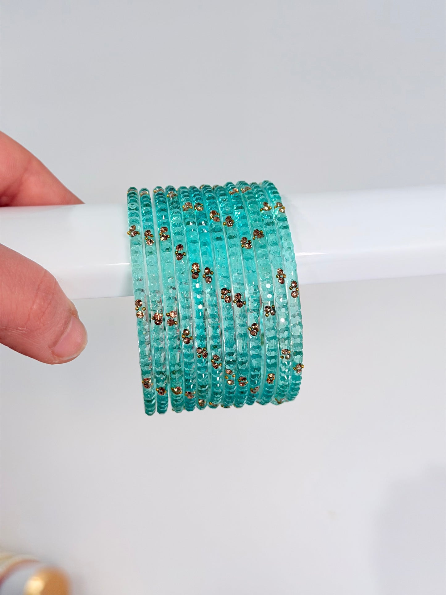 Sophia Glass Bangle Set