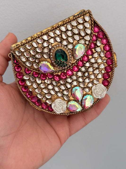 Mini Turkish Clutch With Detachable Chain