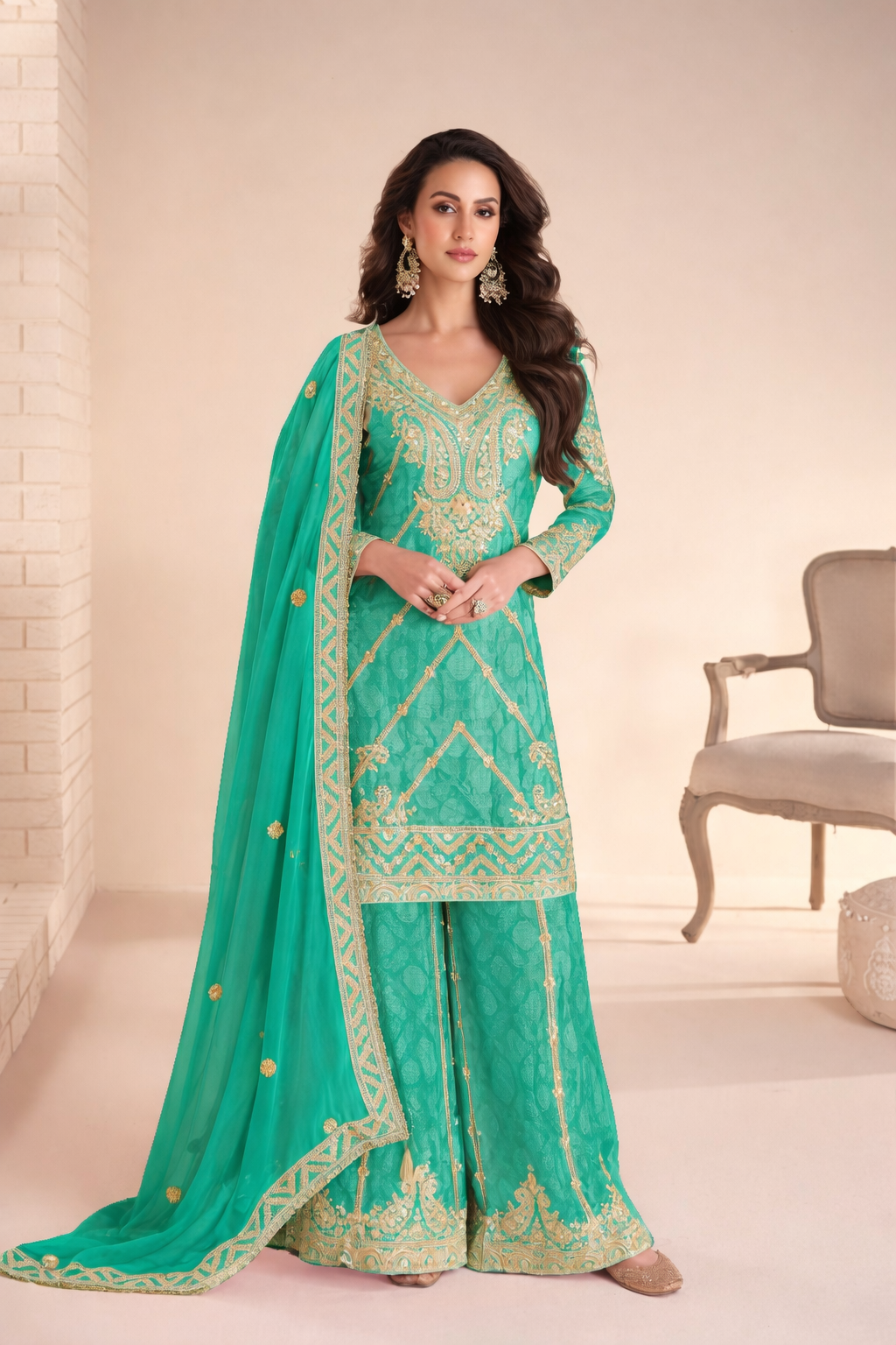 Saanjh Sharara Suit