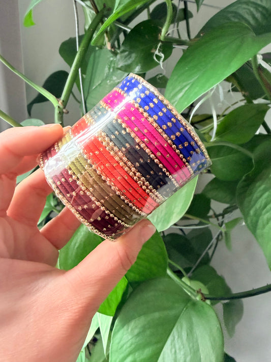 Sukh Multi Color Bangle Set