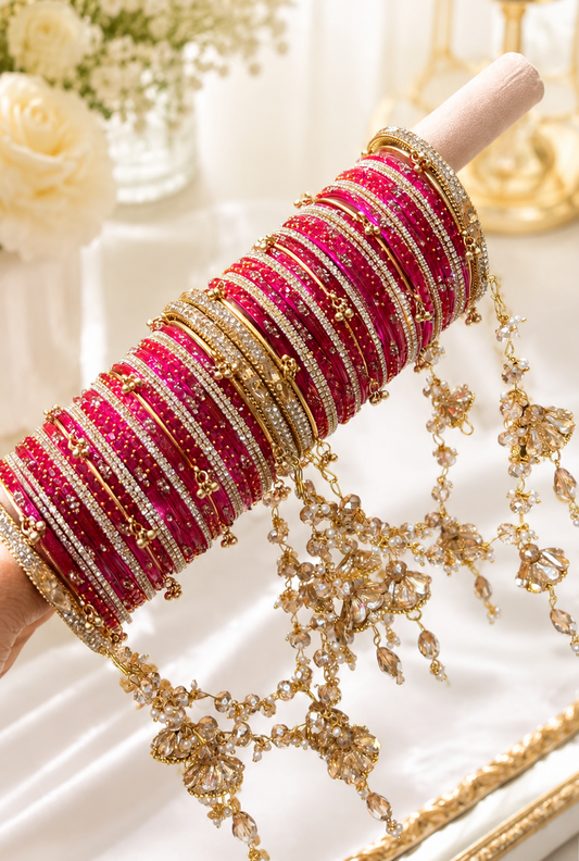 Sneha Glass Bangle Set