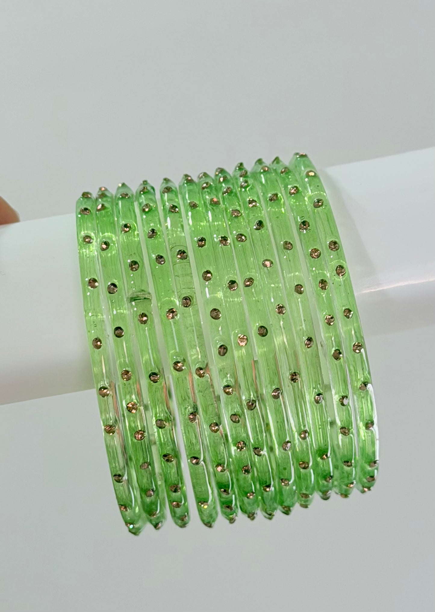 Sophia Glass Bangle Set