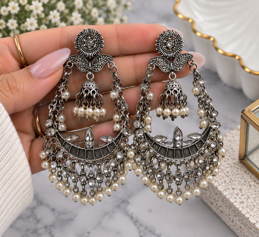 Jas Oxidized Style Earrings