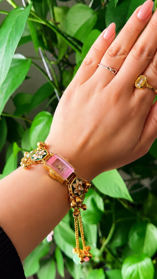 Sheena Kashmiri Style Watch-Adjustable