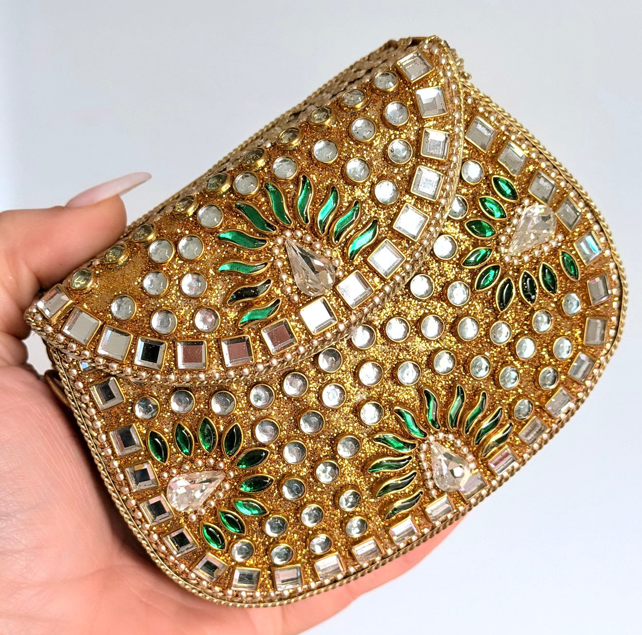 Naina Mini Kundan Clutch