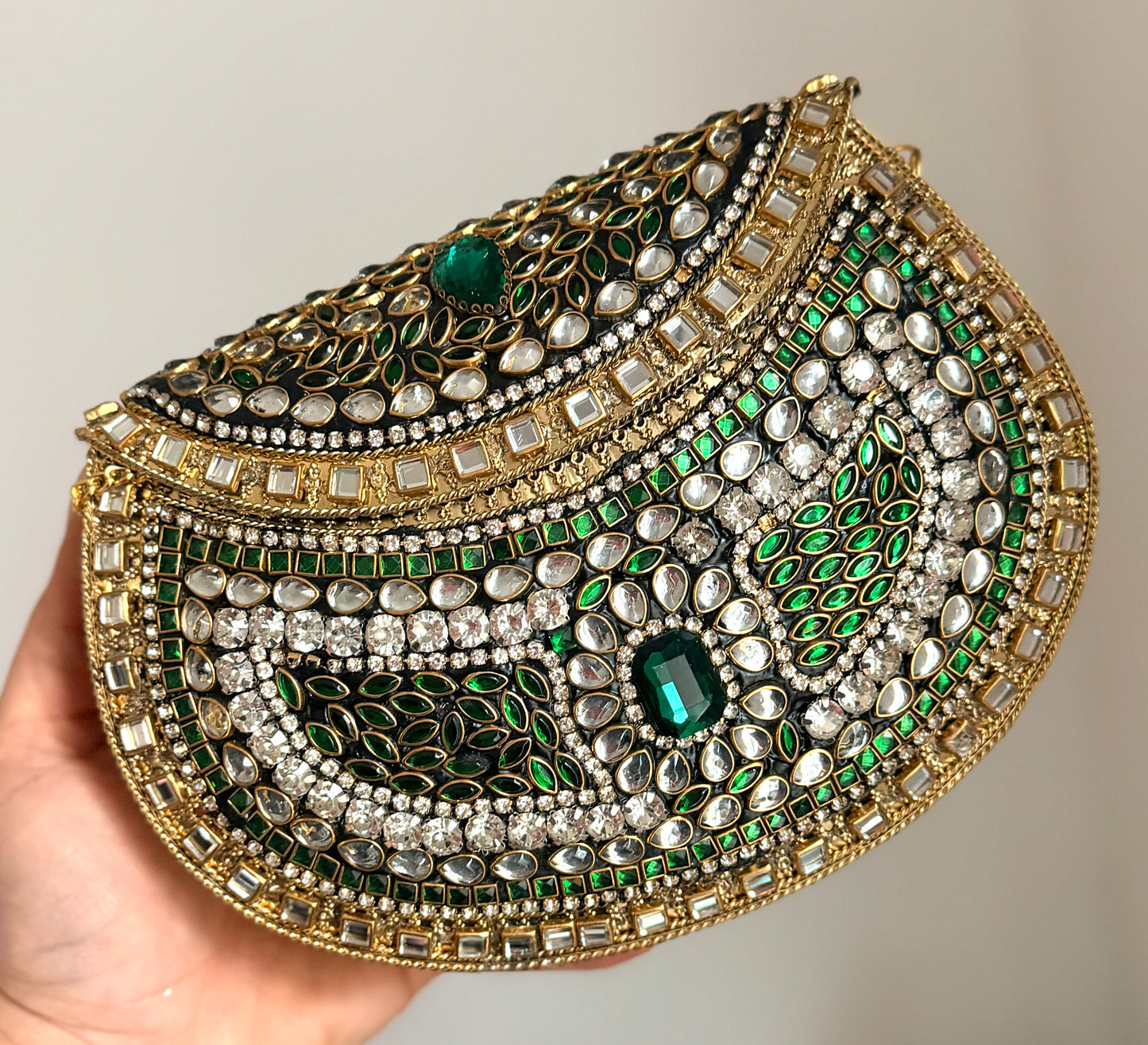 Naina Large Kundan Clutch