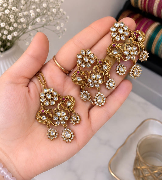 Simran Premium Gold Plated Choker Set