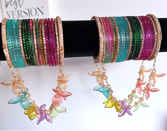 Hina Glass Bangle Set