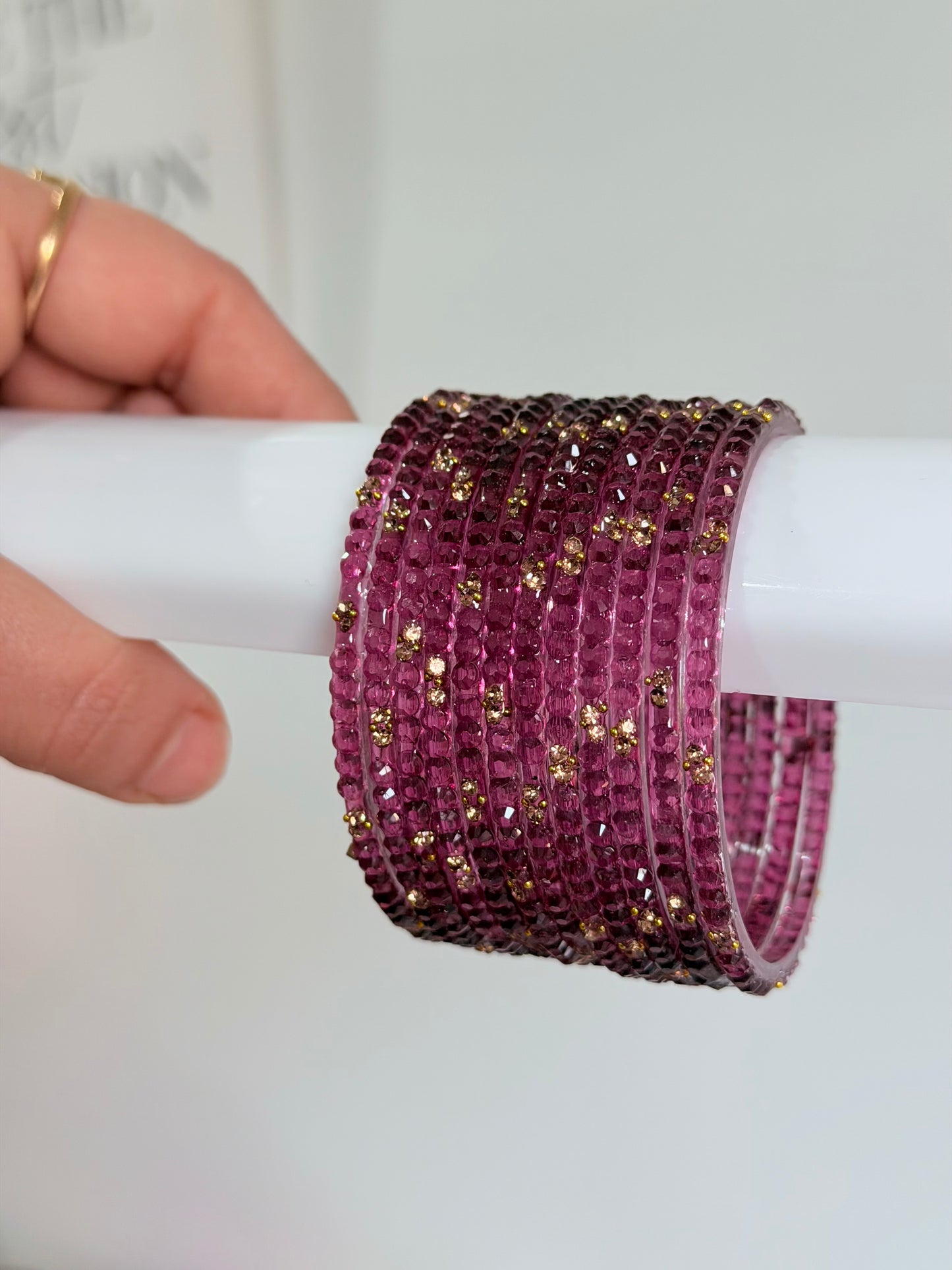 Sophia Glass Bangle Set