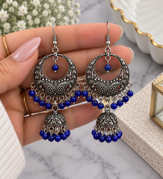 Jas Oxidized Style Earrings
