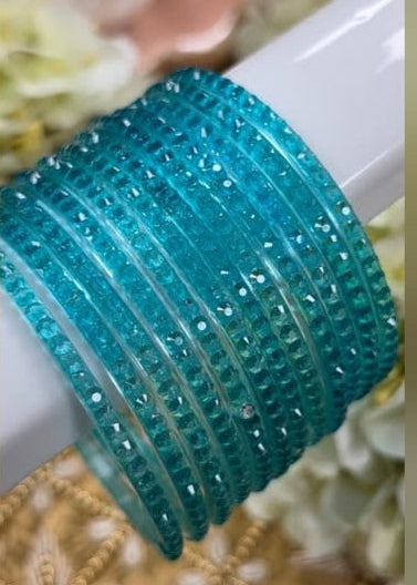 Sophia Glass Bangle Set