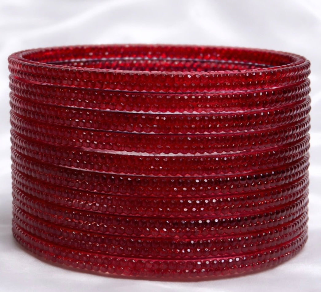 Raina Glass Bangle Set