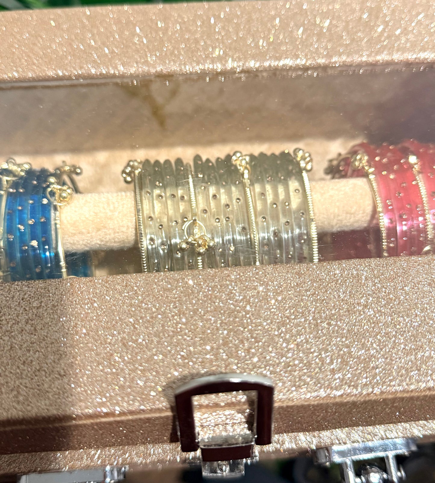 Naz Mini Glass Bangle Box- Box is Included