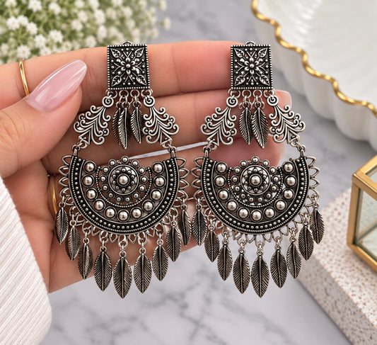 Jas Oxidized Style Earrings