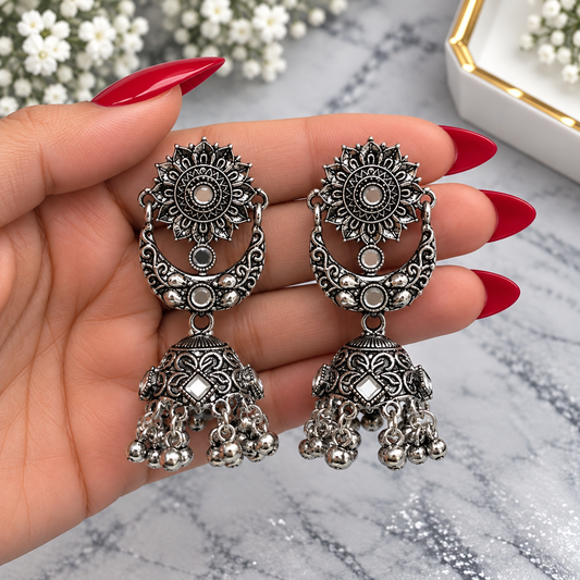 Oxidized Jhumkis