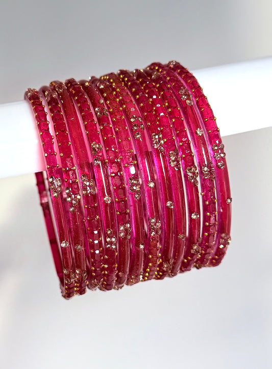 Sophia Glass Bangle Set