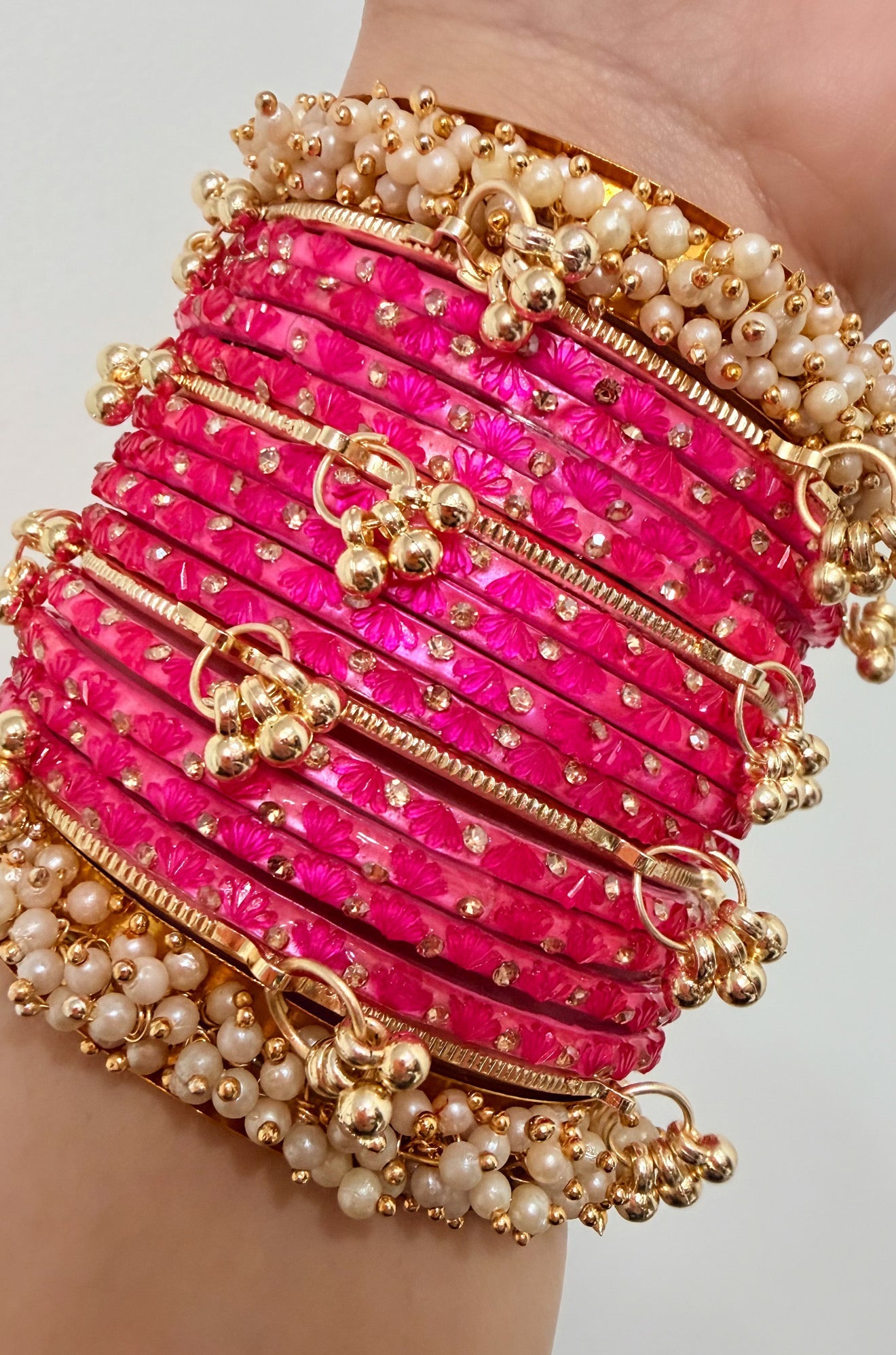 Sania Glass Bangle Set