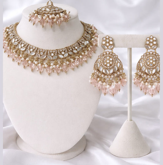 Deepi Mirror Necklace Set