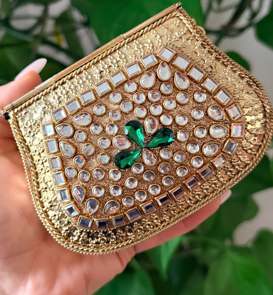 Naina Mini Kundan Clutch
