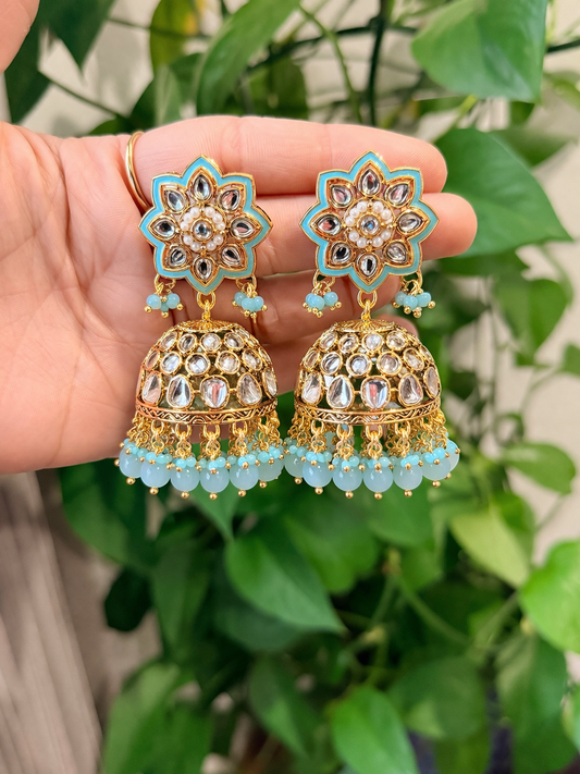Aarohi Meenakari Jhumkis