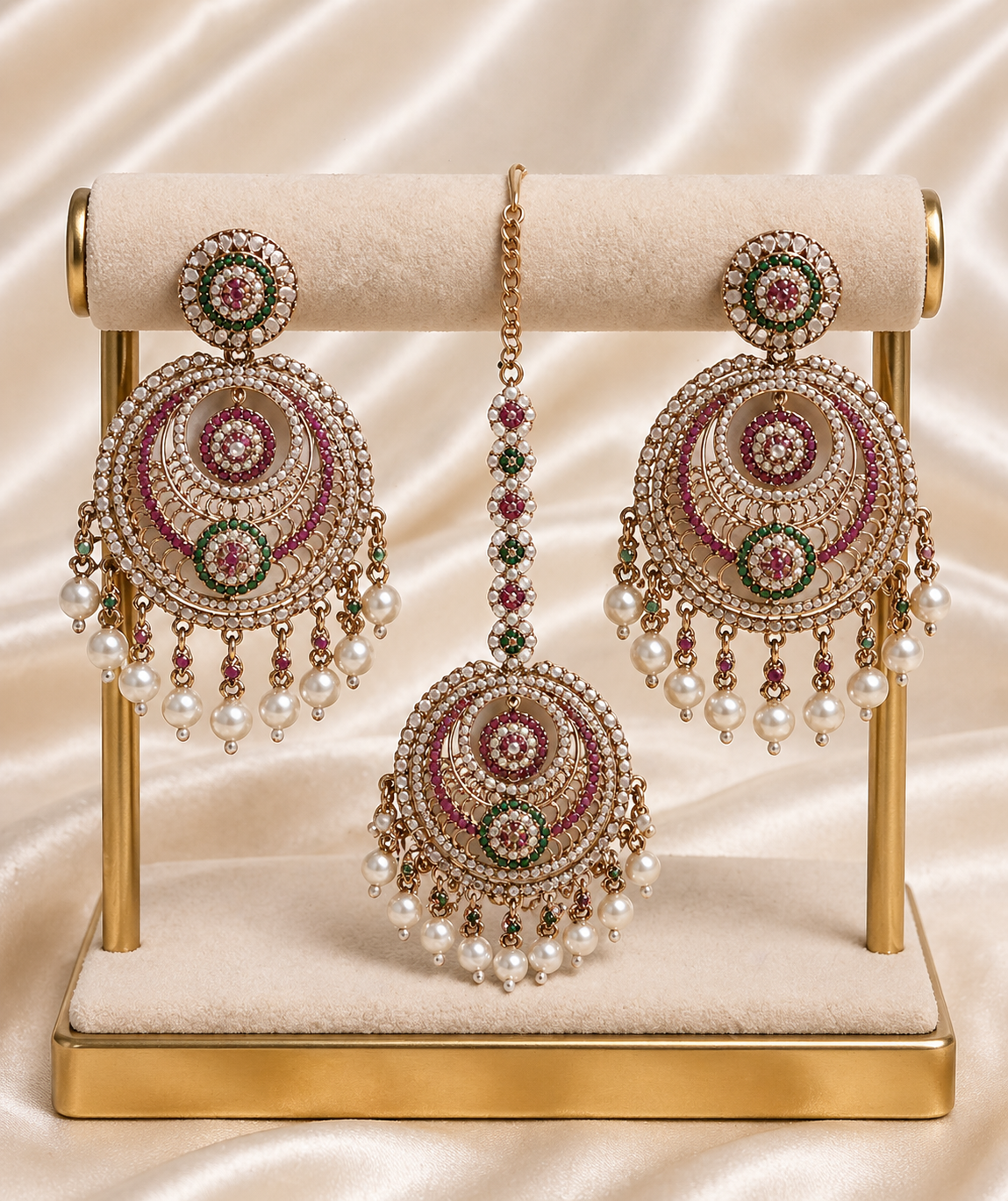 Mahnoor  Earrings & Tikka Set
