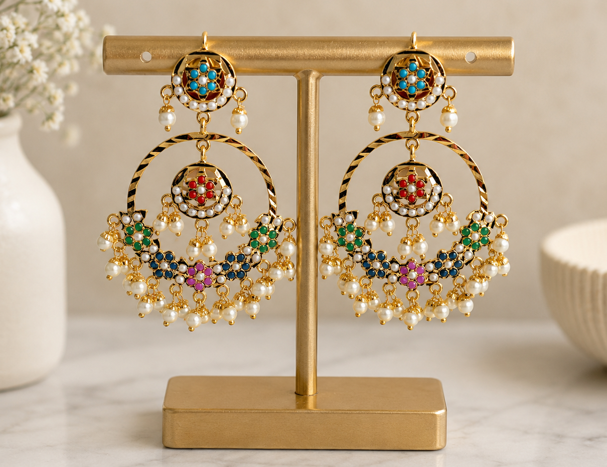Prabh Jadau Style Chandbali