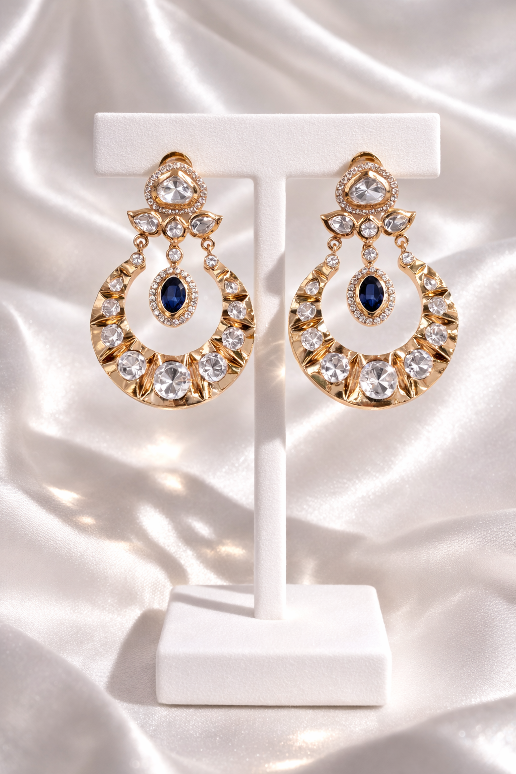Hina Mossanite Chandbali