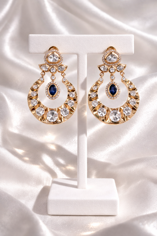 Hina Mossanite Chandbali