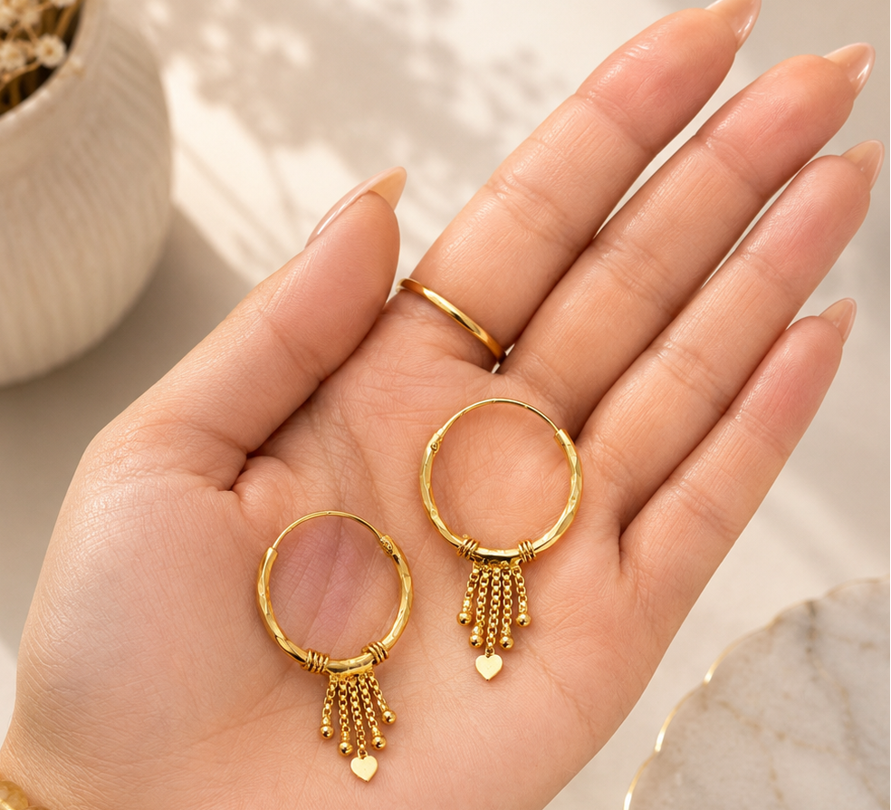 Misha Gold plated Mini Hoops