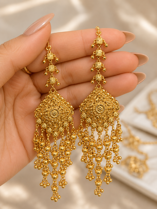 Kiara Next to Real Premium Quality Gold Plated Earrings