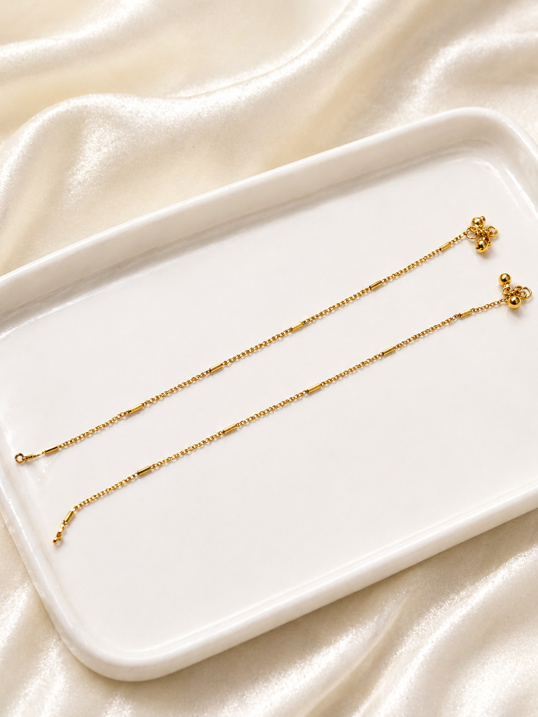 Sophia Plain Gold Plated Anklets