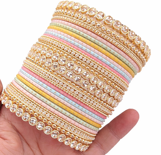 Nilab Pastel Bangle Set