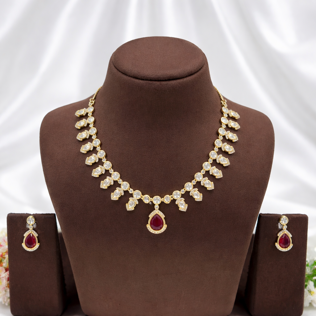 Reina Mossanite Necklace Set