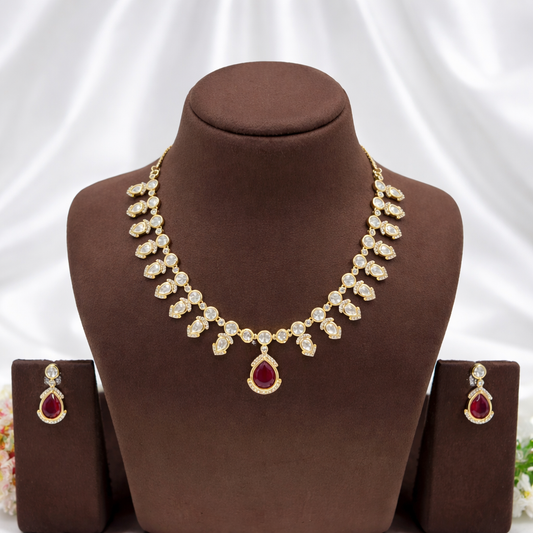 Reina Mossanite Necklace Set