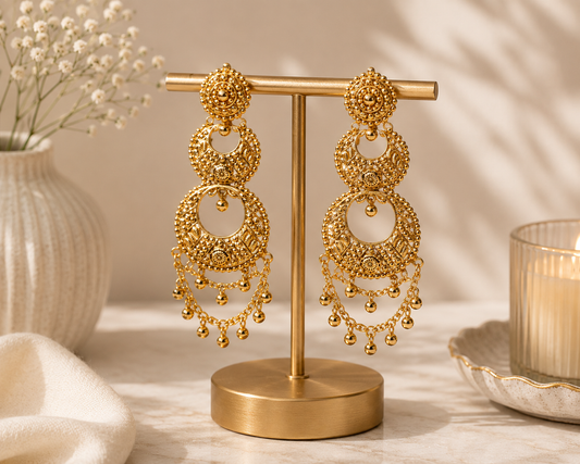 Aradhya Next to Real Premium Gold Plated Earrings