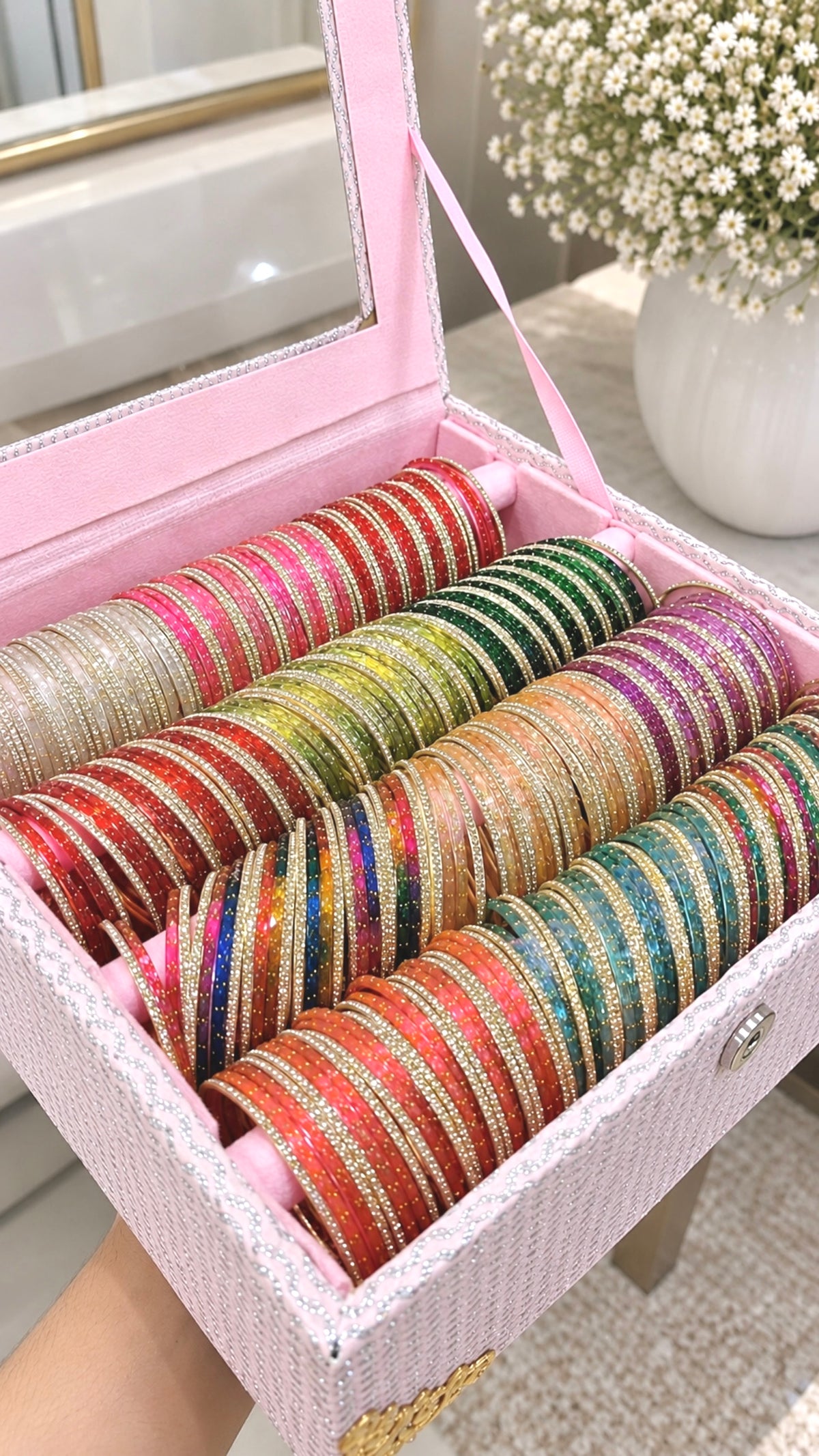 Raindrop Bangle Sets Full Bangle Box with Box Included