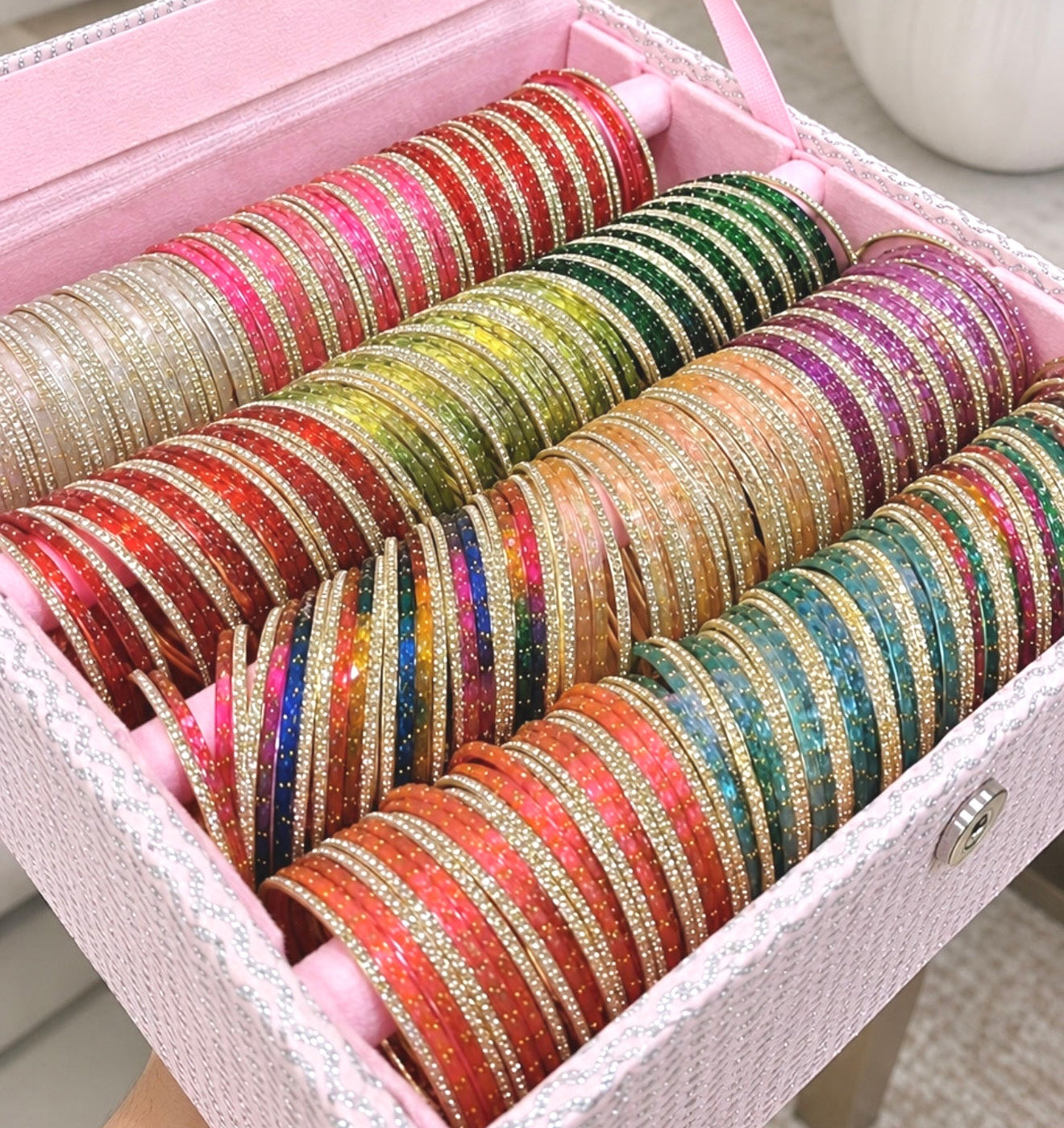 Raindrop Bangle Sets Full Bangle Box with Box Included