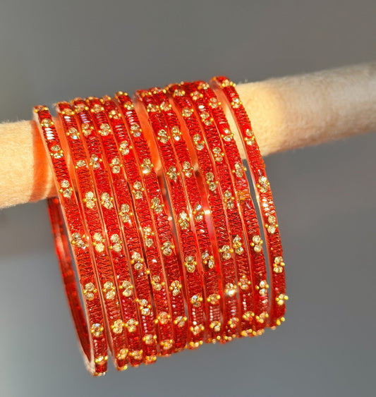 Sophia Glass Bangle Set