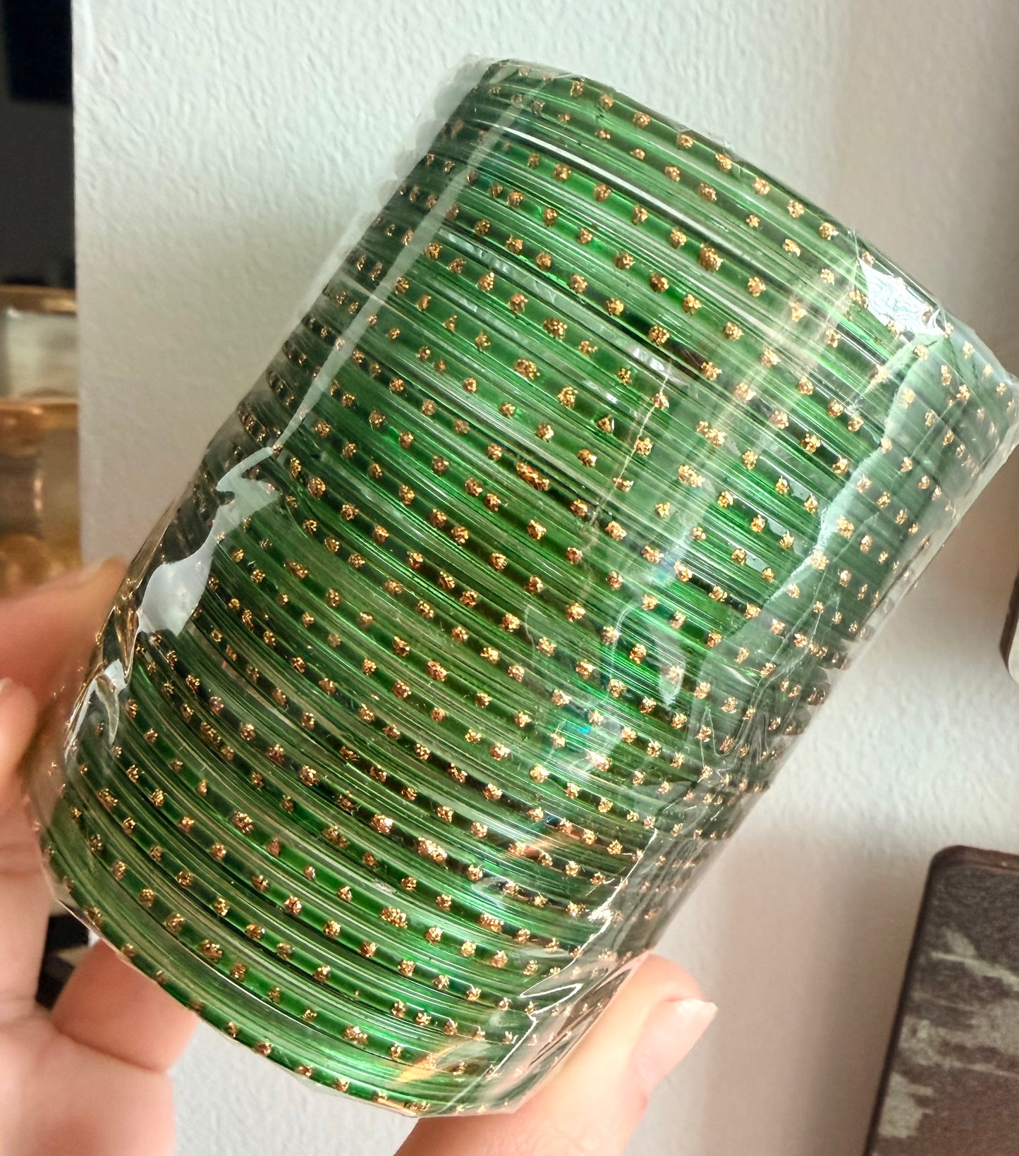 Sana Dotted Glass Bangle Set