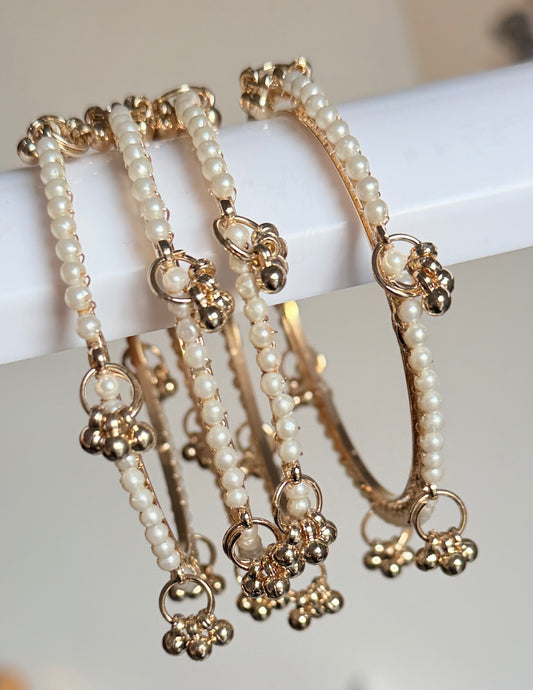 Trisha Pearl Kashmiri Ghungroo Bangles Set of 4