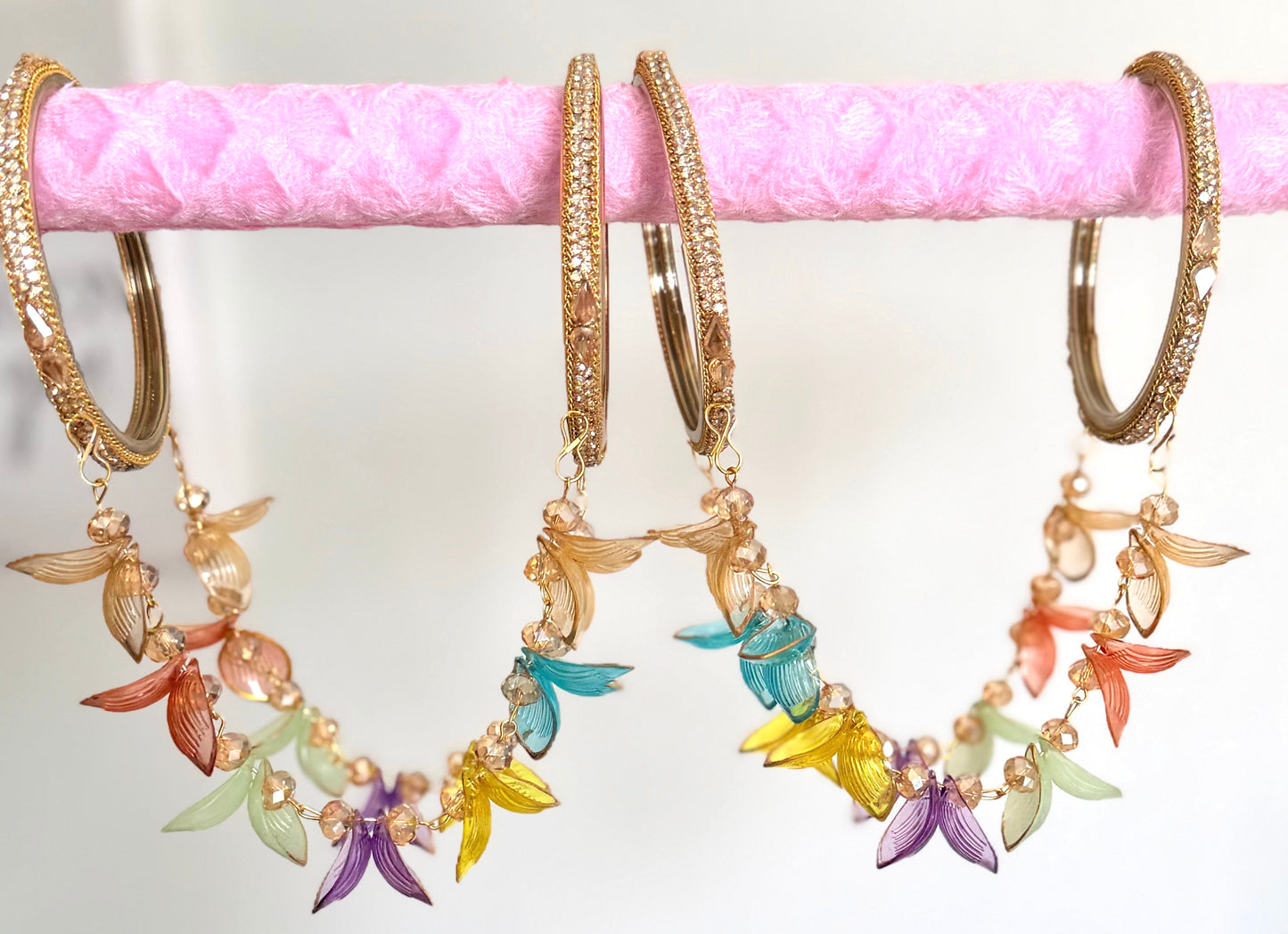Sumaira Hanging Style Bangle Set (Set of Two)