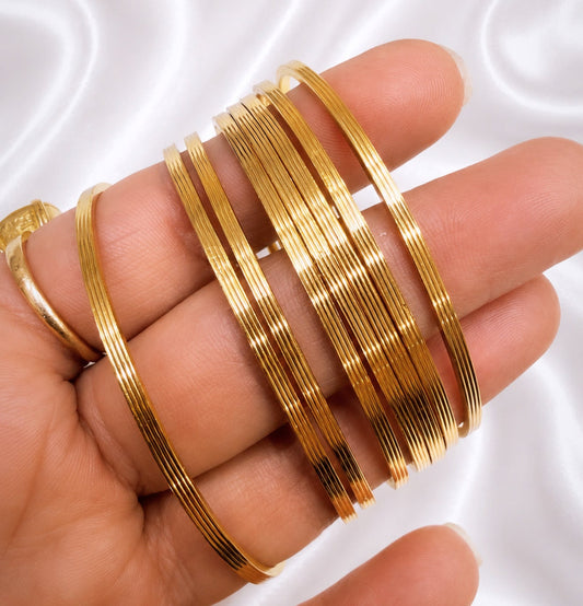 Seerat Gold Plated Bangle Set