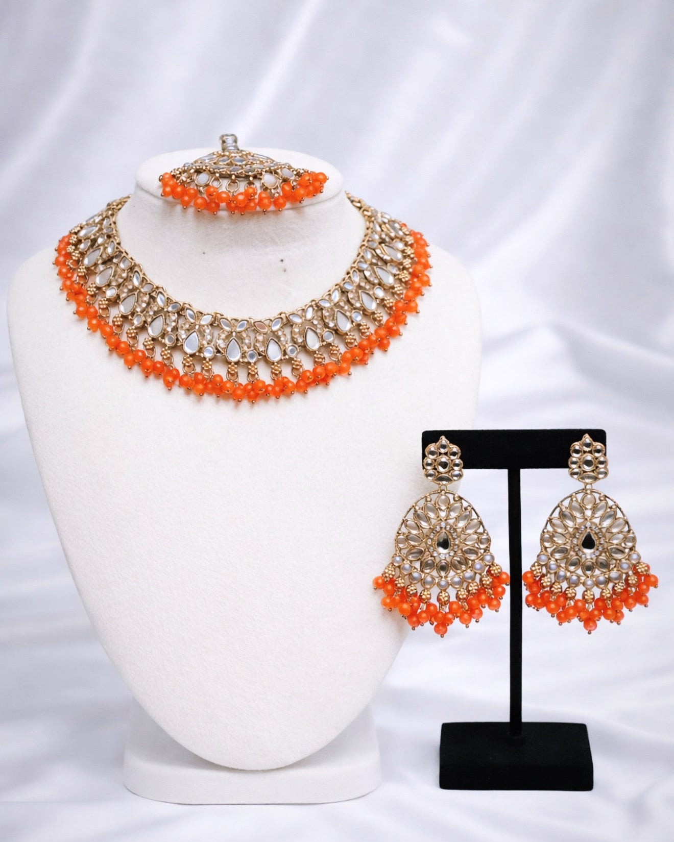 Hira Mirror Necklace Set