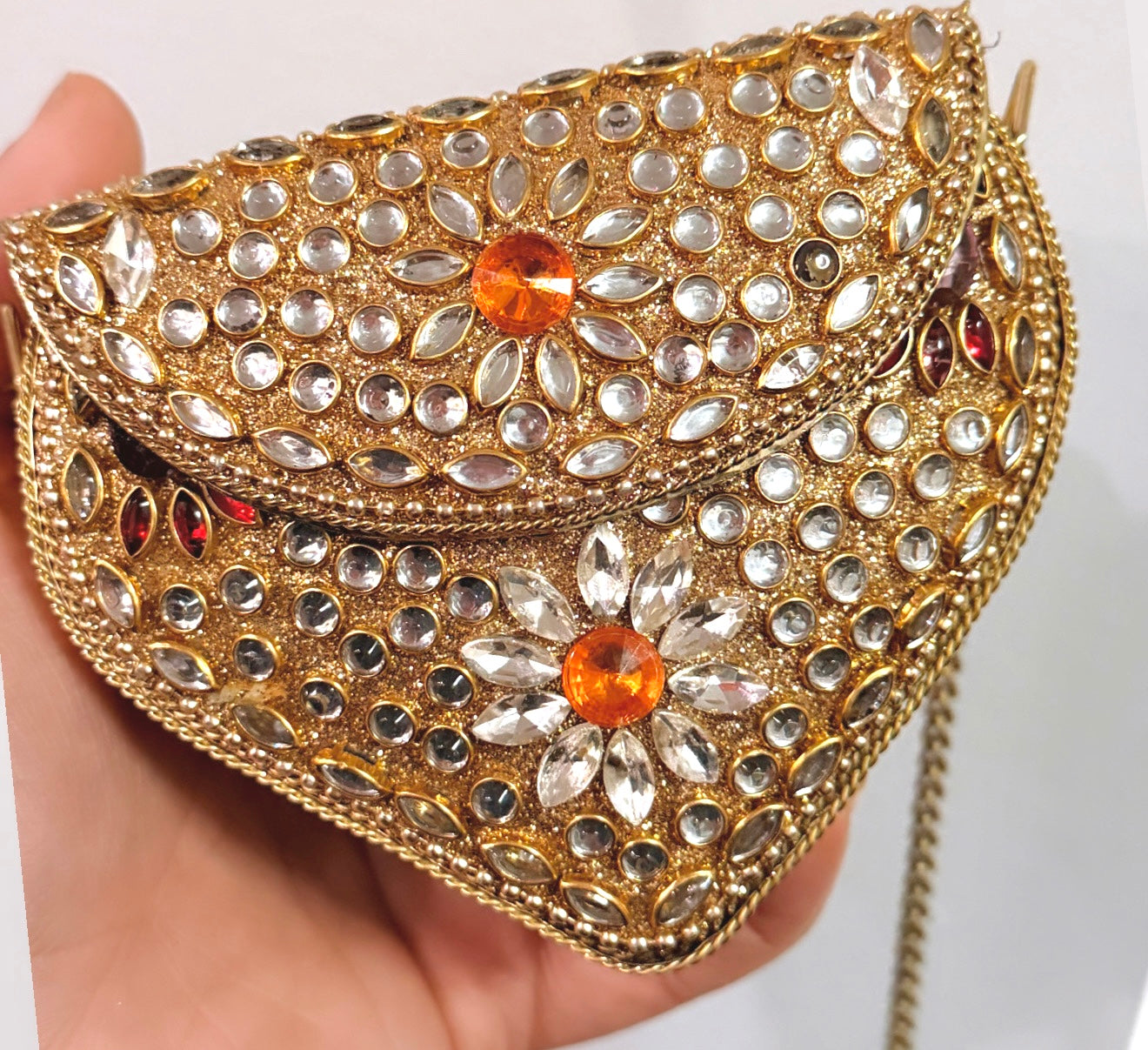 Nimrat Mini Kundan Clutch