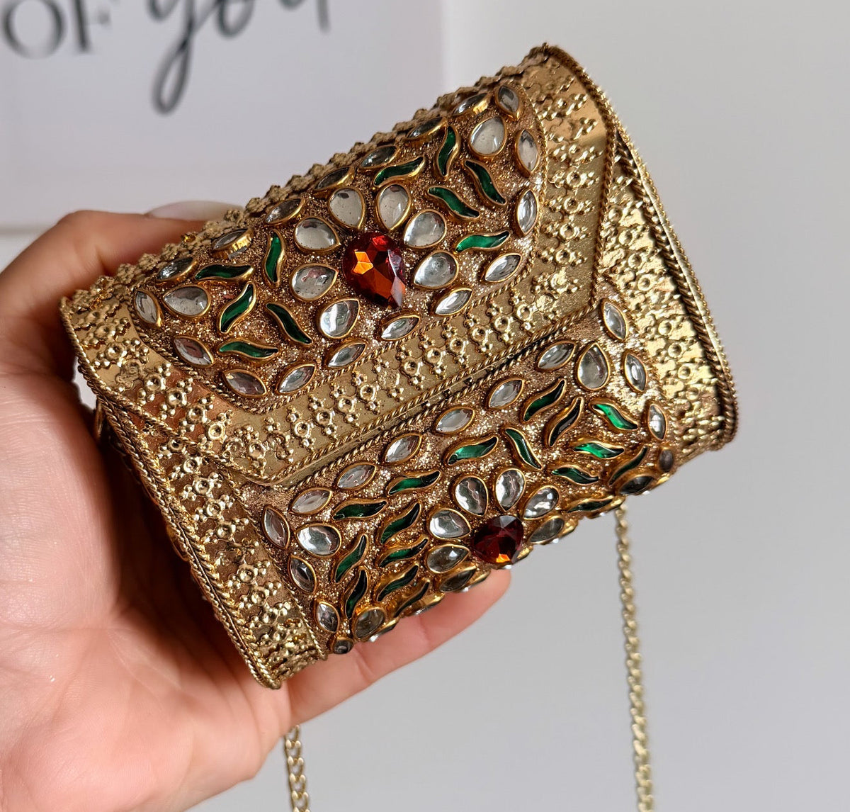 Naina Mini Kundan Clutch